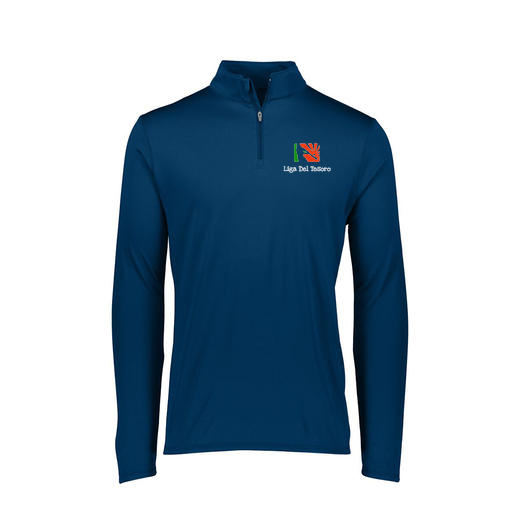 [2787.065.XS-LOGO1] Ladies Dri Fit 1/4 Zip Shirt (Female Adult XS, Navy, Logo 1)