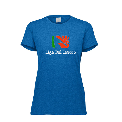 [FTSCUBRY-FAXS-LOGO1] Decker Women's Tri-Blend T-Shirt - Short Sleeve (Female Adult XS, Royal, Logo 1)