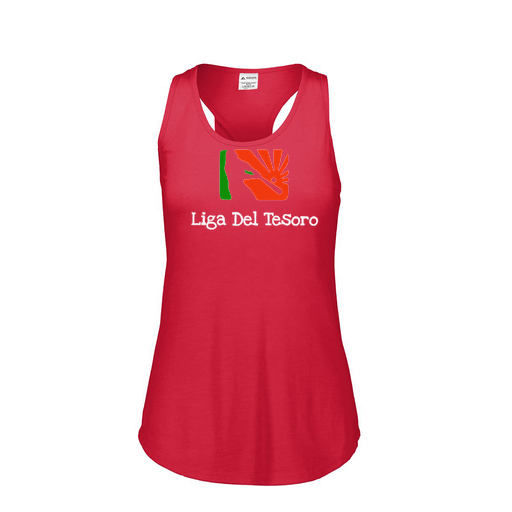 [3078.V96.S-LOGO1] Ladies Tri Blend Tank Top (Female Adult S, Red, Logo 1)