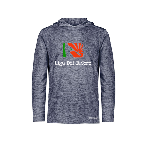 [FOLHCGNV-AS-LOGO1] Decker Men's Charge Hoodie (Adult S, Navy, Logo 1)