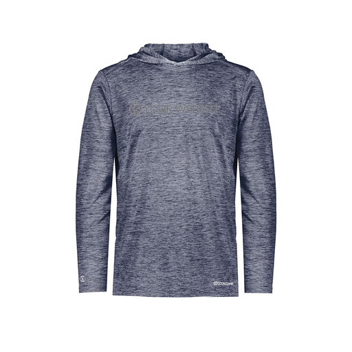 [FOLHCGNV-YS-LOGO3] Decker Youth Charge Hoodie (Youth S, Navy, Logo 3)