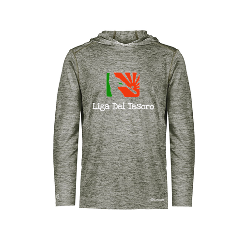 [FOLHCGGY-YS-LOGO1] Decker Youth Charge Hoodie (Youth S, Gray, Logo 1)