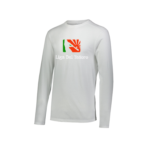[FTLCUBWH-AXS-LOGO1] Decker Men's Tri-Blend T-Shirt - Long Sleeve (Adult XS, White, Logo 1)