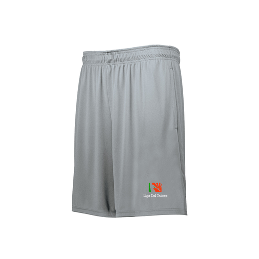 [229511.099.XS-LOGO1] Decker Men's Swift Short (Adult XS, Silver, Logo 1)