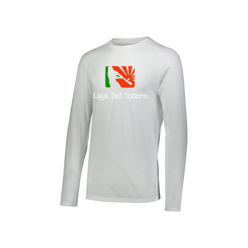 [FTLCUBWH-YS-LOGO1] Decker Youth Tri-Blend T-Shirt - Long Sleeve (Youth S, White, Logo 1)
