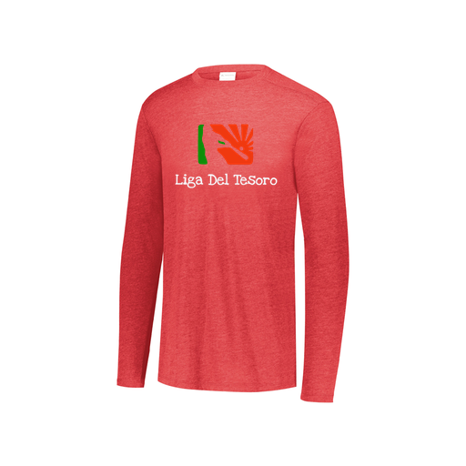 [3076.V96.S-LOGO1] Youth LS Ultra-blend T-Shirt (Youth S, Red, Logo 1)