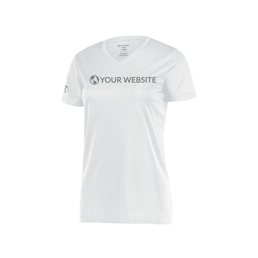 [222820.005.S-LOGO2] Ladies Movement Dri Fit Shirt (Female Adult S, White, Logo 2)