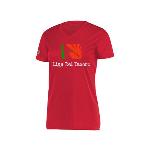 [222820.083.S-LOGO1] Ladies Movement Dri Fit Shirt (Female Adult S, Red, Logo 1)